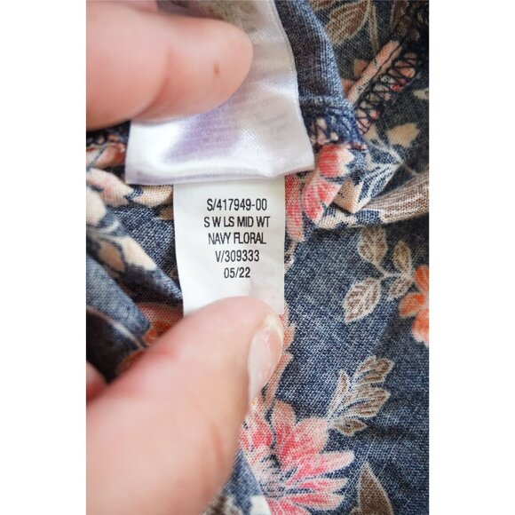 Old Navy Girl's Floral Smocked-Ruffle Long-Sleeve Top - Size S (6-7) - Picture 5 of 6